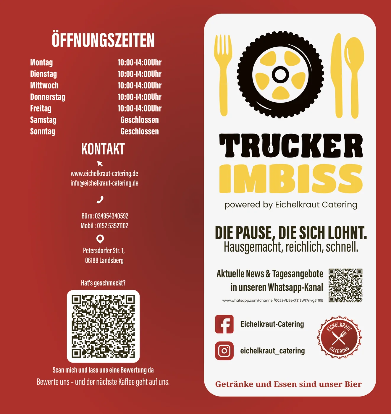 Öffnungszeiten und Kontaktdaten des Trucker-Imbiss Landsberg